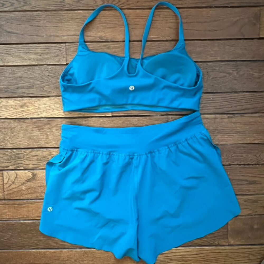 Lululemon Matching Workout Set in Hawaiian Blue - Size Medium - Picture 2 of 12